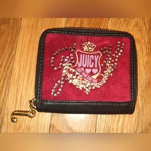 VINTAGE JUICY COUTURE WALLET ZIP AROUND CUTE PINK
